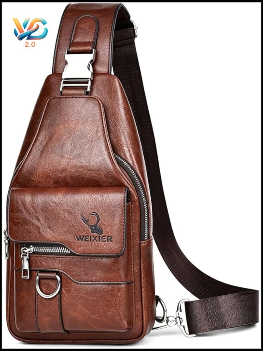 Crossbody Sling Chest Bag for Men Travel Daypack